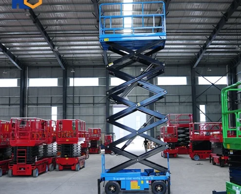 Custom 14m mobile scissor lift